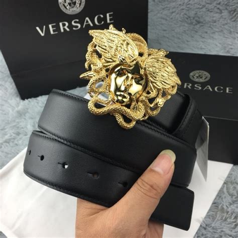 replica medusa head versace belt|versace medusa belt all black.